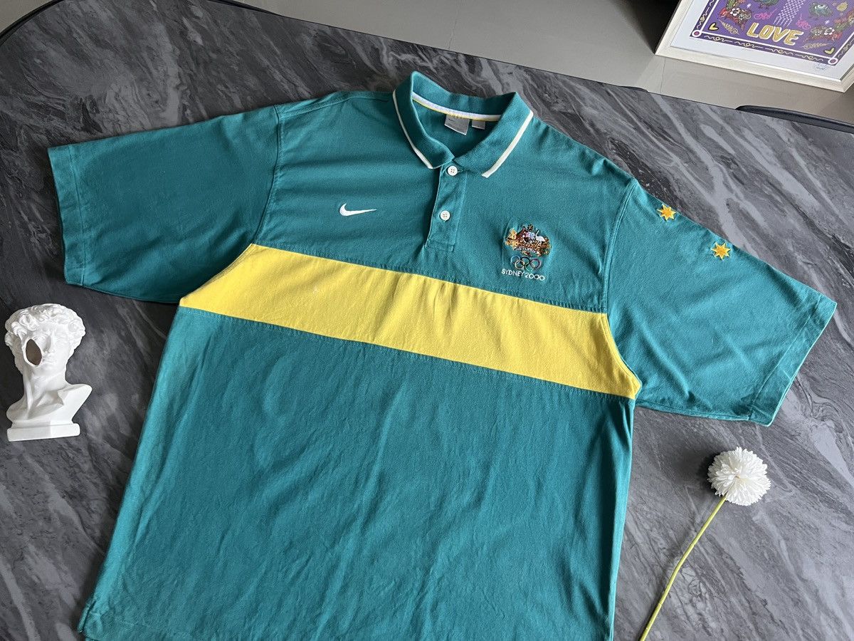 Nike Nike : Olympic Sydney 2000 Y2K Polo Embroider Size US L / EU 52-54 / 3 - 1 Thumbnail