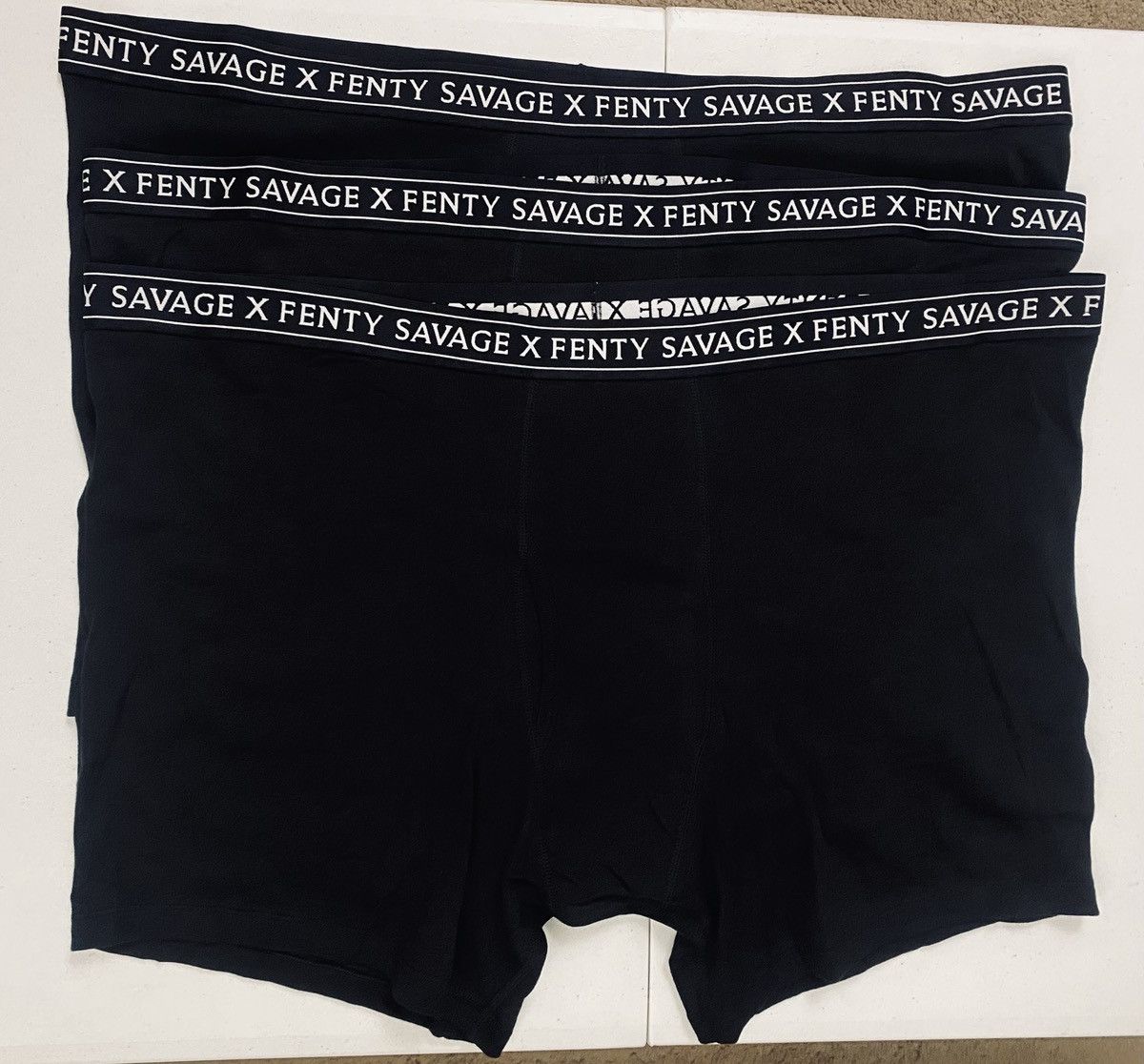 Fenty Savage X Fenty Black Cotton Classic Boxer Brief 3 Pack XXXXL Size 46 - 3 Thumbnail