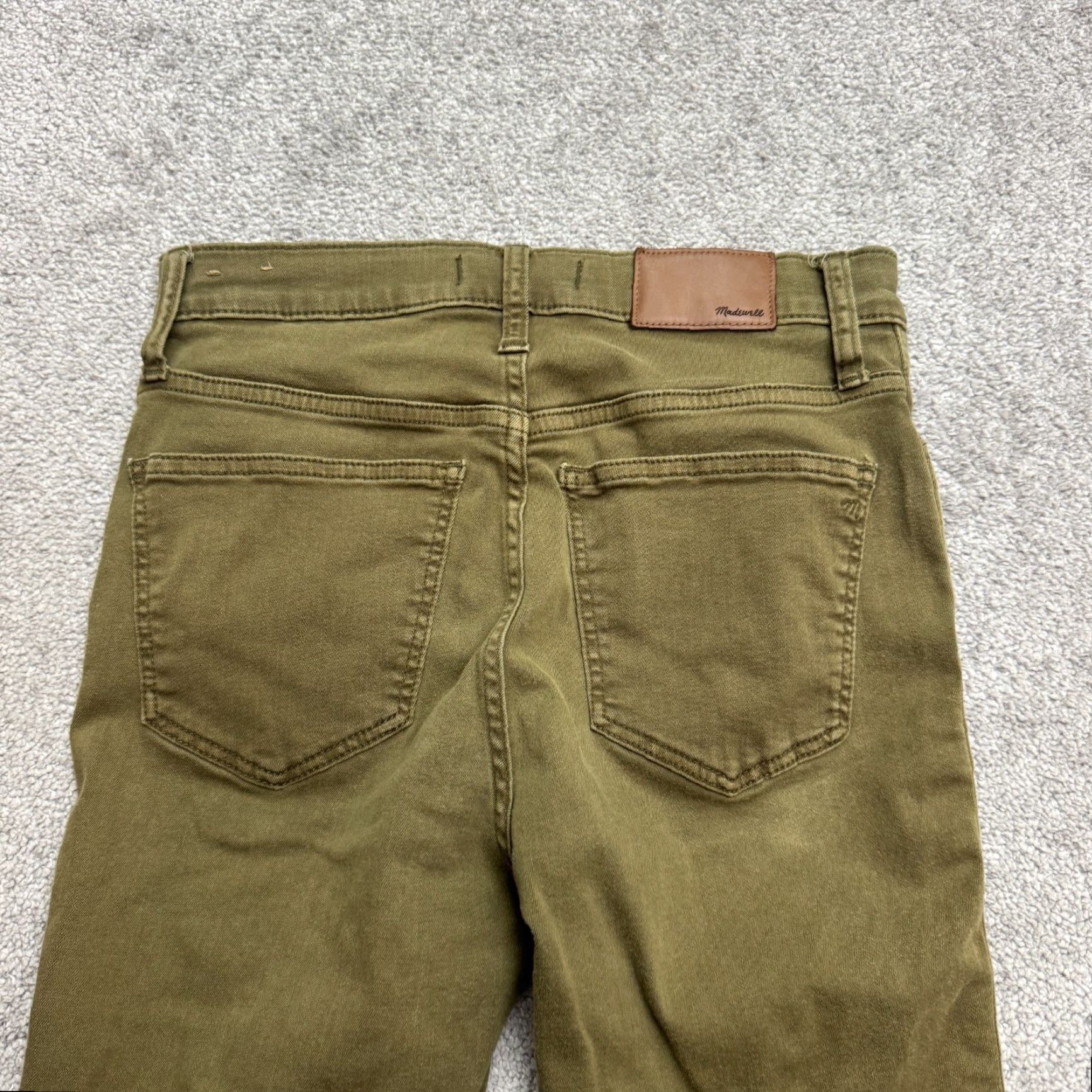 Madewell Madewell Jeans 10" High Rise Skinny Denim Womens 26 Olive Green Stretch Casual City Grunge Outdoor Size 26" / US 2 / IT 38 - 5 Thumbnail