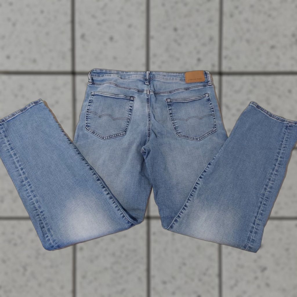 American Eagle Outfitters American Eagle Outfitters Jeans Men 36x34 Regular Blue Straight Stretch Denim Size US 36 / EU 52 - 1 Thumbnail