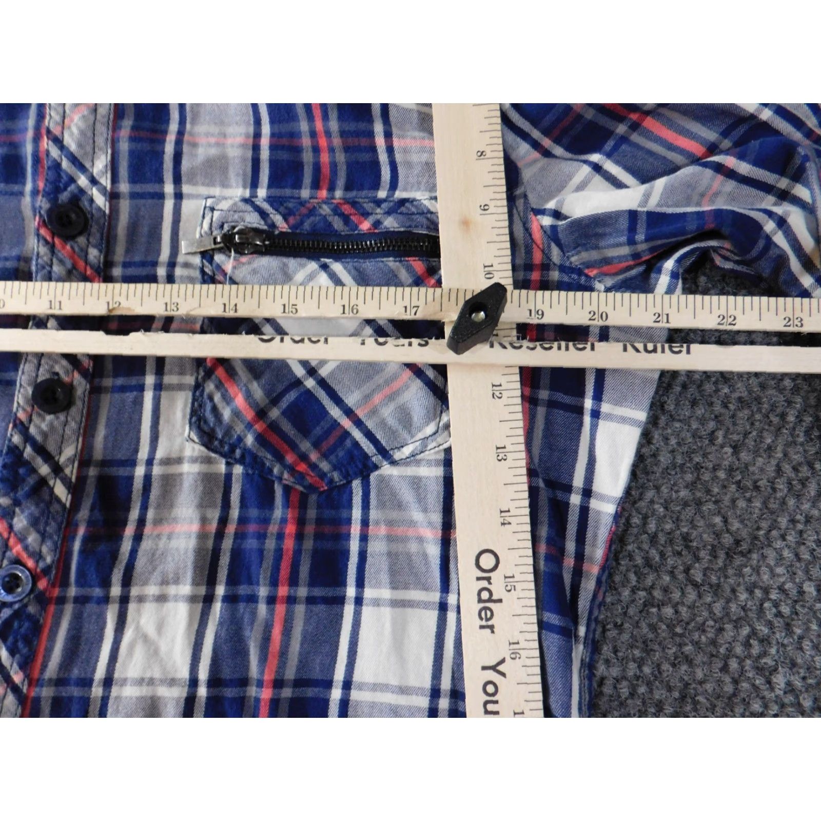 JNCO VINTAGE JNCO Shirt Mens M blue plaid long sleeve button-up collared 90s casual Size US M / EU 48-50 / 2 - 7 Thumbnail