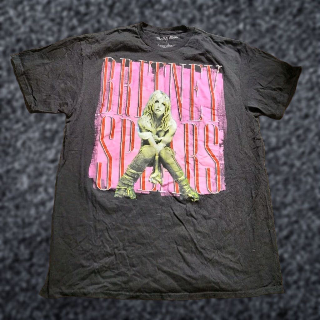 Vintage Britney Spears Band Tour T Shirt Black Mens Large Official Concert Merch Size US L / EU 52-54 / 3 - 1 Thumbnail