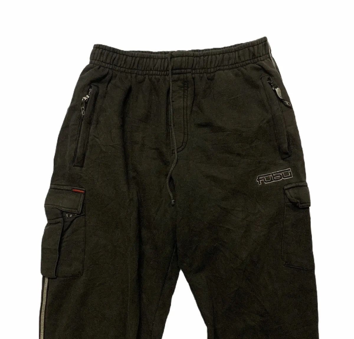 Fubu Vintage Fubu Spell Out Baggy Faded Drawstring Pants Size US 31 - 2 Thumbnail