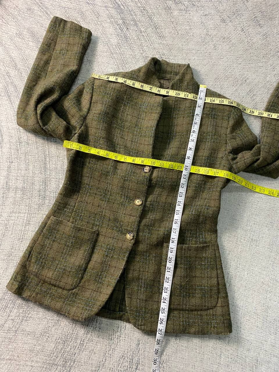 Other Antonio Fusco Italy Plaid Wool Women's Blazer Jacket Size L / US 10 / IT 46 - 9 Thumbnail