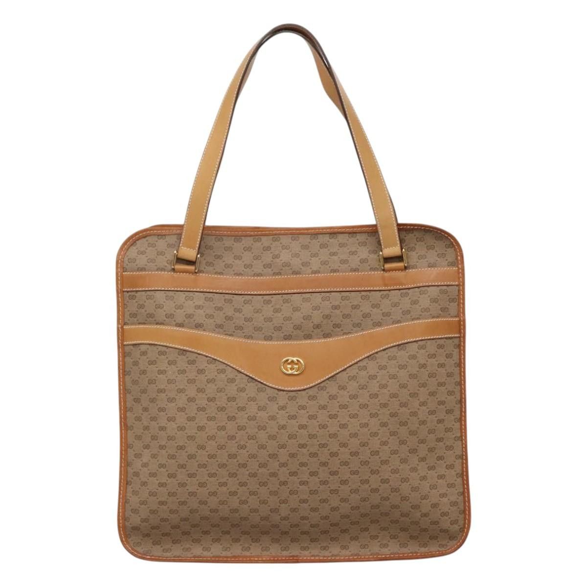 Gucci GUCCI Micro GG Supreme Tote Bag Pvc Beige Size ONE SIZE - 2 Thumbnail