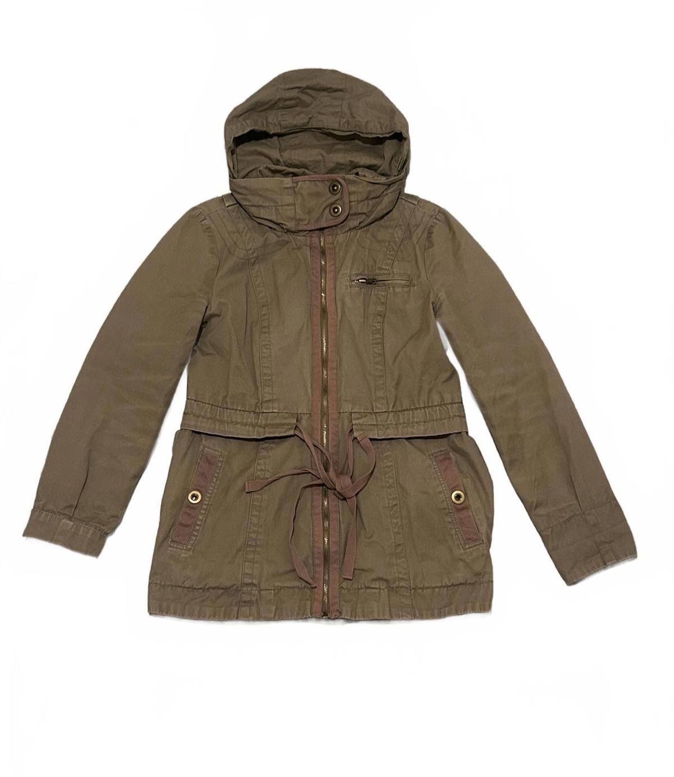 GOA GOA Style Green & Brown Zip-Up Hooded Jacket Size US S / EU 44-46 / 1 - 1 Thumbnail