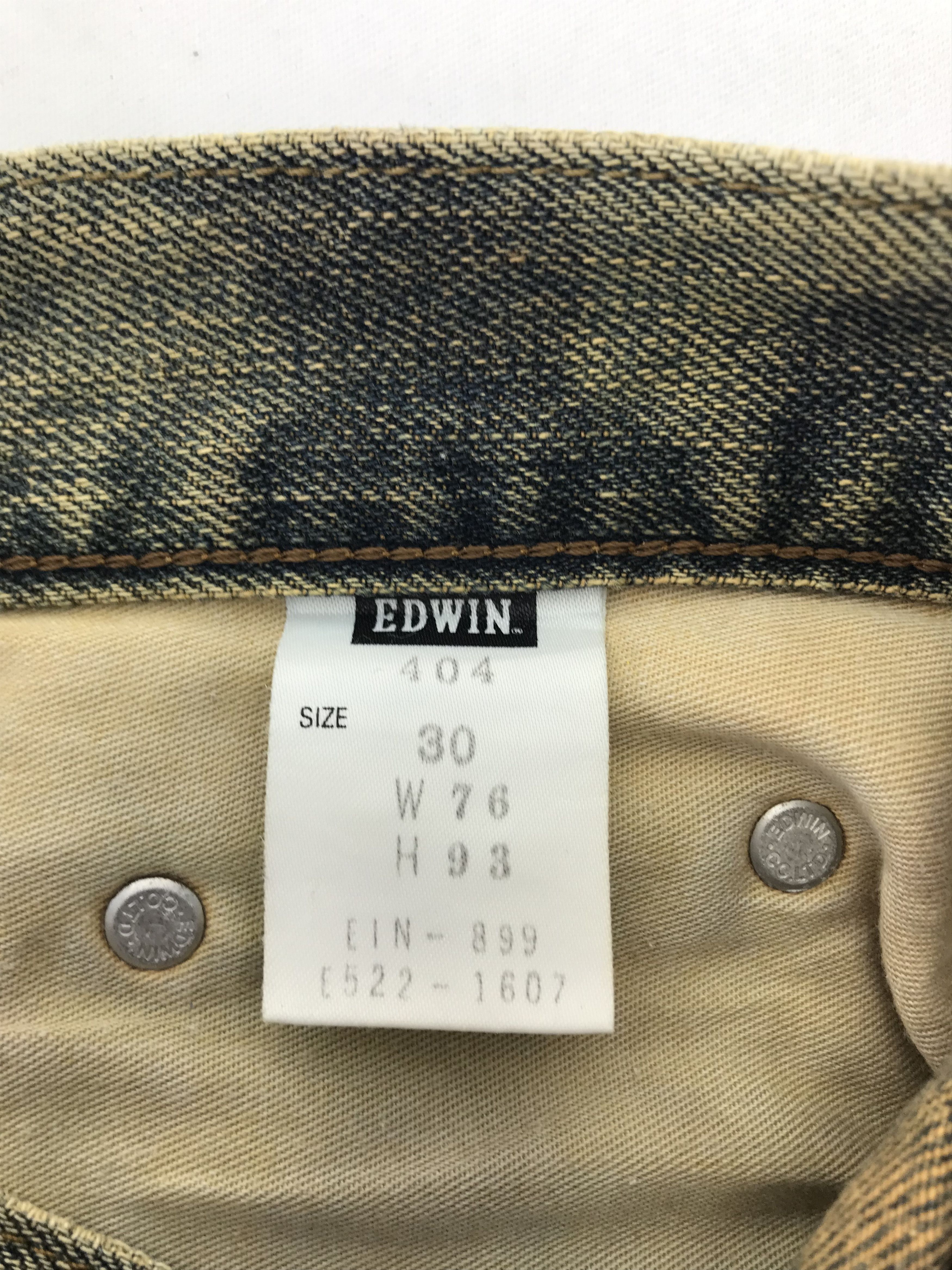 Edwin Vintage Edwin 404 Bleach Rusty Jeans Size US 29 - 11 Thumbnail