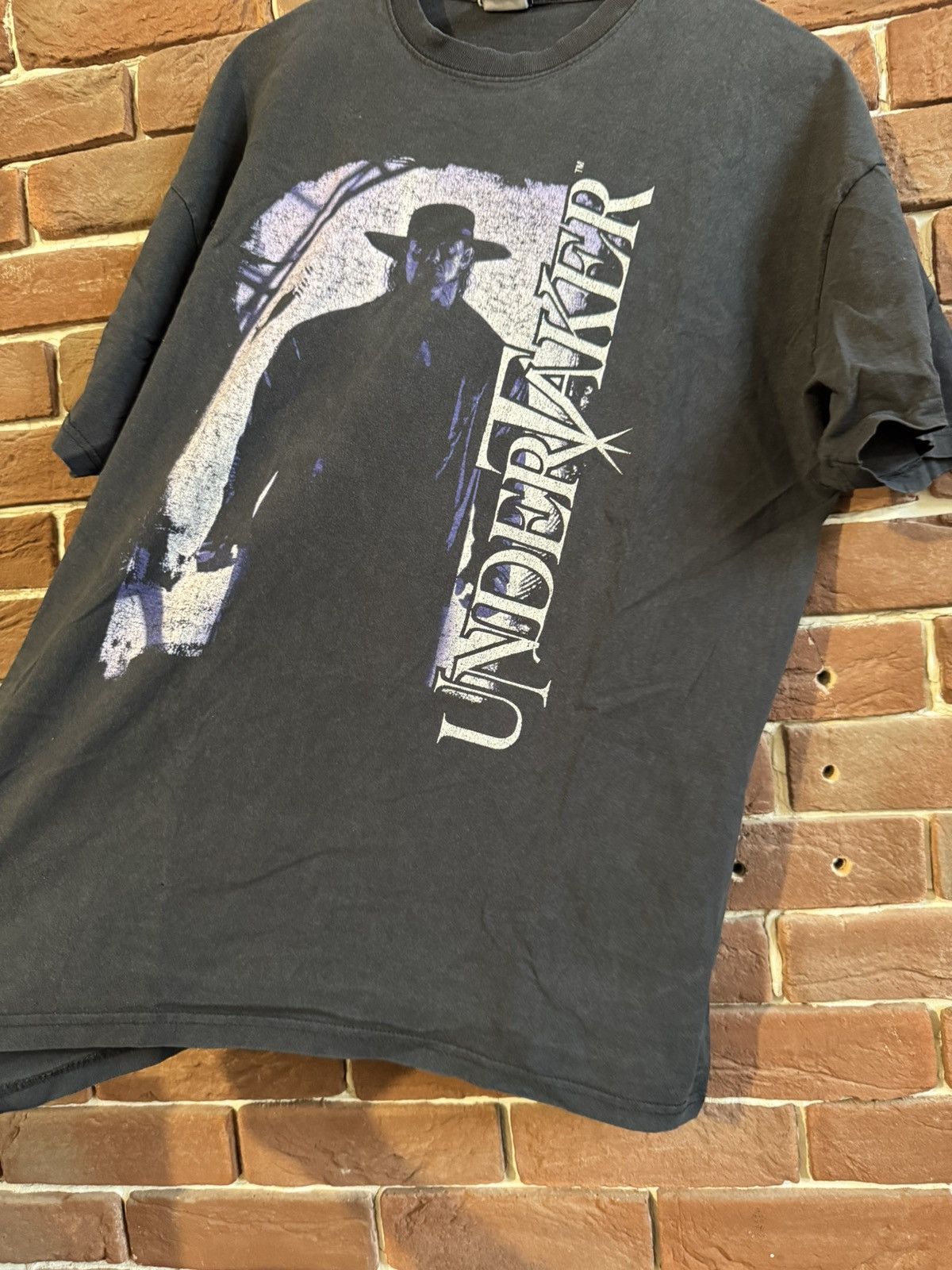 Vintage Vintage Undertaker t shirt 00s like Sting Razor Stone Cold Size US XL / EU 56 / 4 - 4 Thumbnail