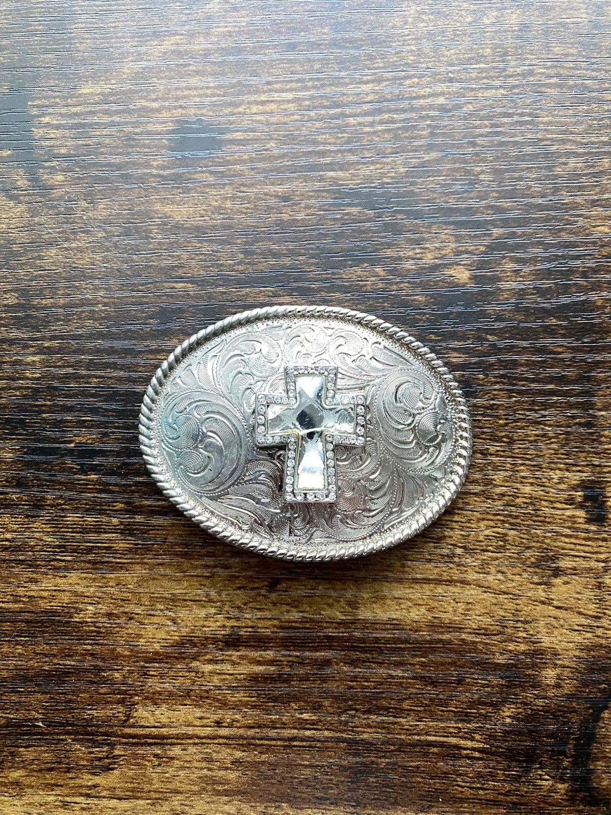 Other Y2K Crystal Rhinestone Cross Belt Buckle Size ONE SIZE - 1 Thumbnail
