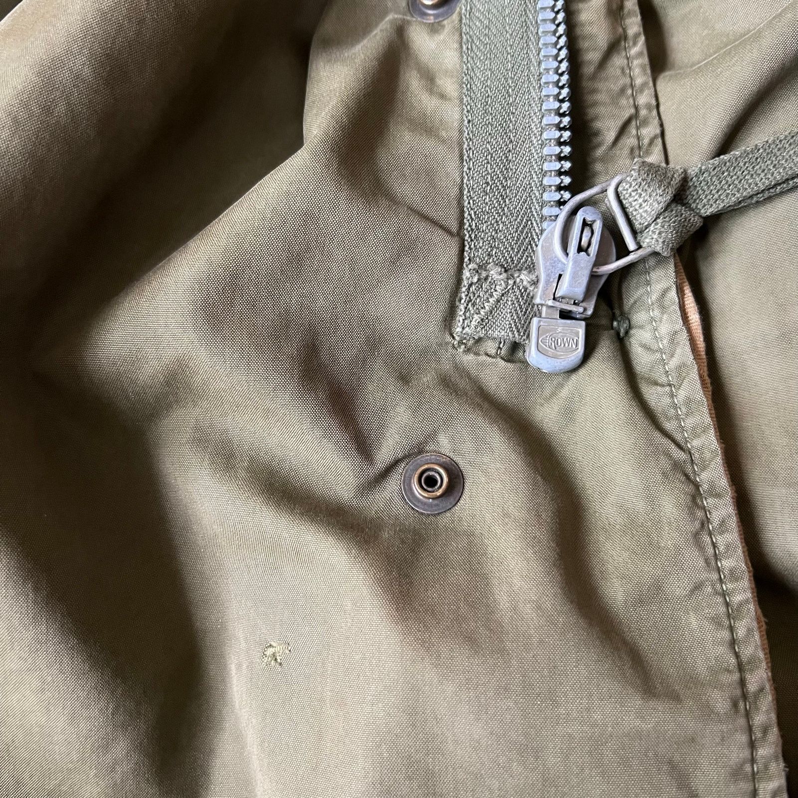 Vintage 50s US Army M-1951 Fishtail Parka | CROWN Zipper | M/L Size US L / EU 52-54 / 3 - 22 Thumbnail