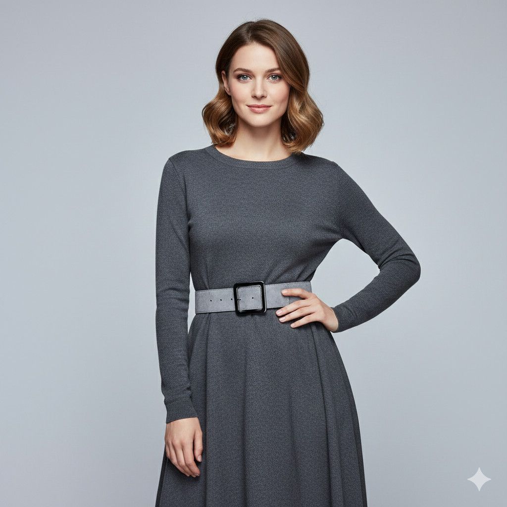 Nine West Nine West 32-44" NEW Belt M/L Grey Black Buckle Leather Size ONE SIZE - 11 Thumbnail