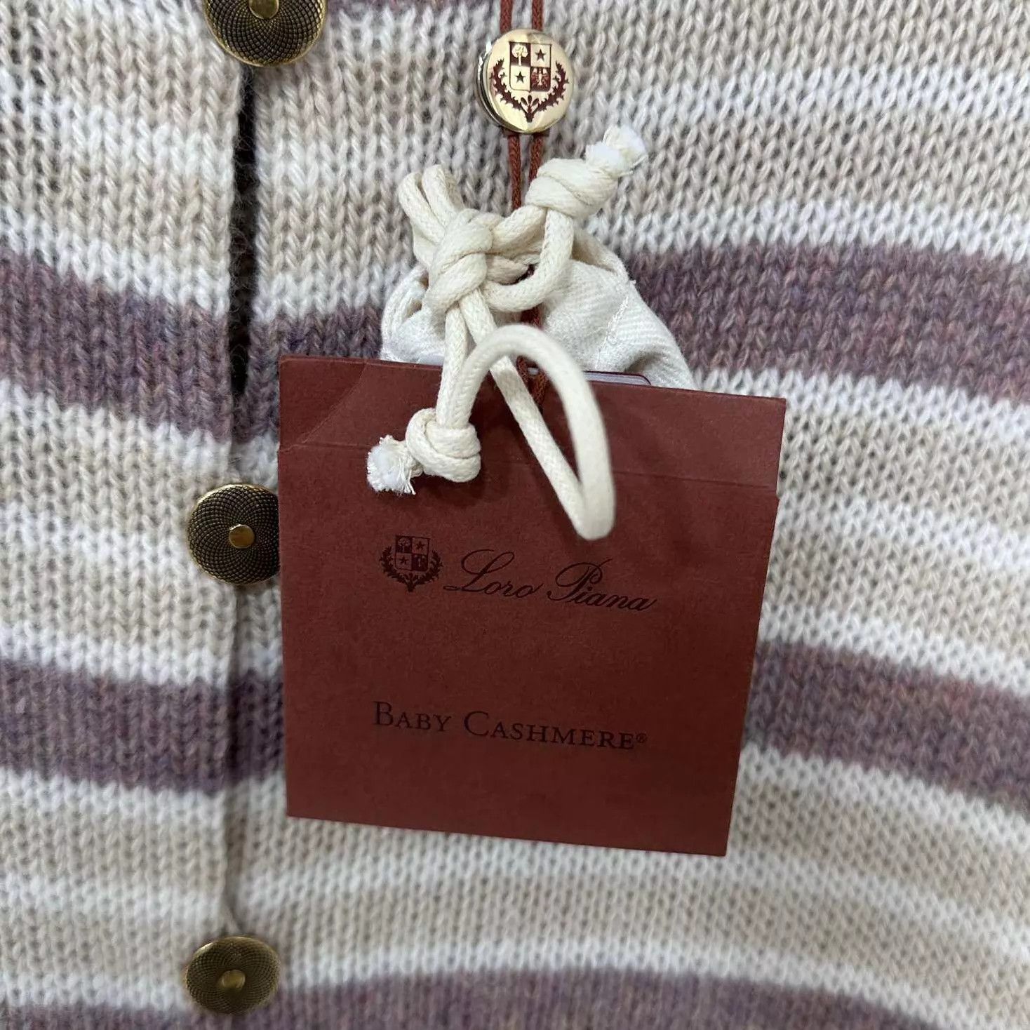 Loro Piana Loro Piana 25 new striped baby cashmere cardigan size 42 Size M / US 6-8 / IT 42-44 - 5 Thumbnail