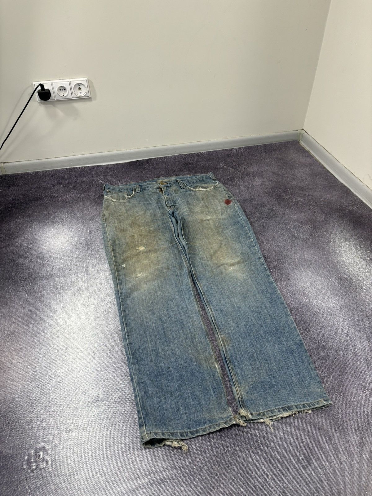Carhartt Vintage Carhartt Workwear Y2K Faded Hype Denim Baggy Jeans Size US 38 / EU 54 - 10 Thumbnail