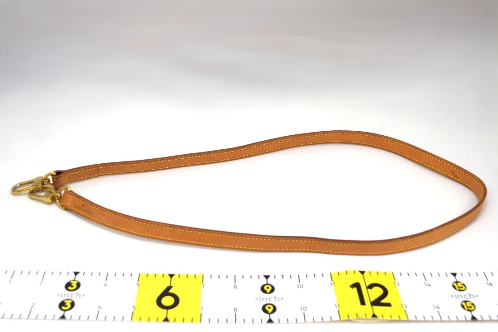 Louis Vuitton Louis Vuitton Leather Shoulder Strap Beige Size ONE SIZE - 4 Thumbnail