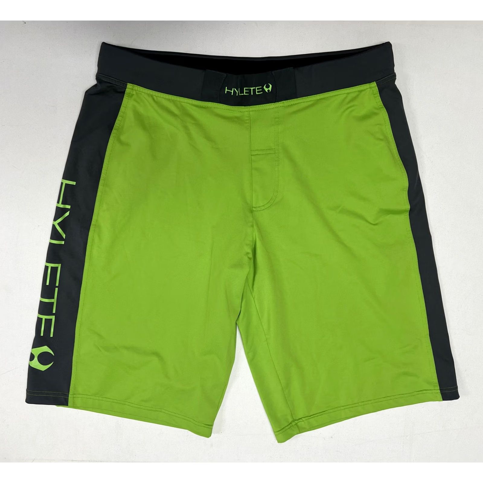 Vintage HYLETE CrossFit Shorts Regular Large Gray Green Mens Size US 33 - 2 Thumbnail