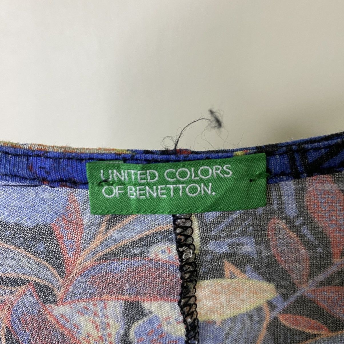 United Colors Of Benetton 1990s United Colors of Benetton AOP Floral T Shirt Size L / US 10 / IT 46 - 3 Thumbnail