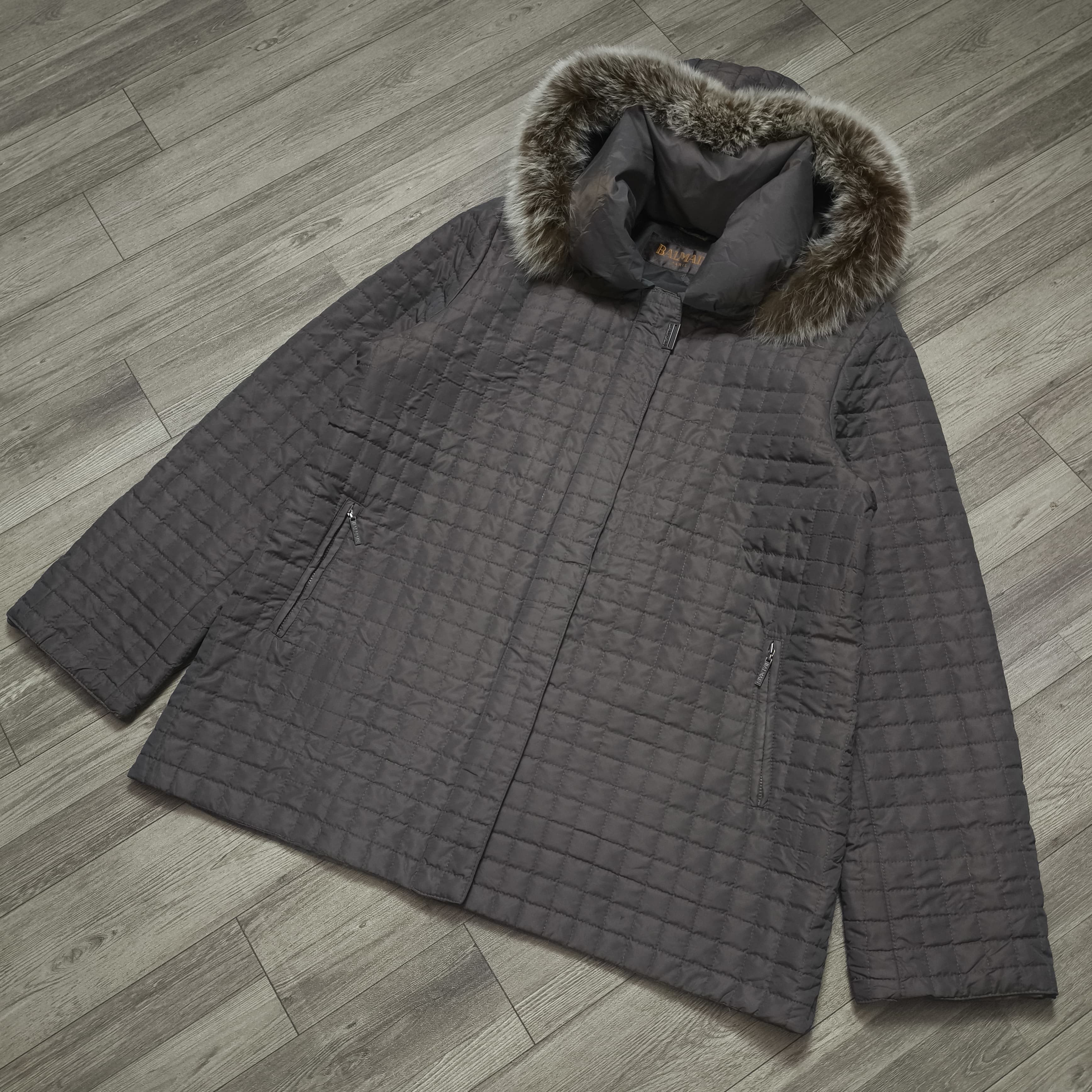 Saint Laurent Paris Balmain Paris Detachable Racoon Fur Jacket Size US L / EU 52-54 / 3 - 8 Thumbnail