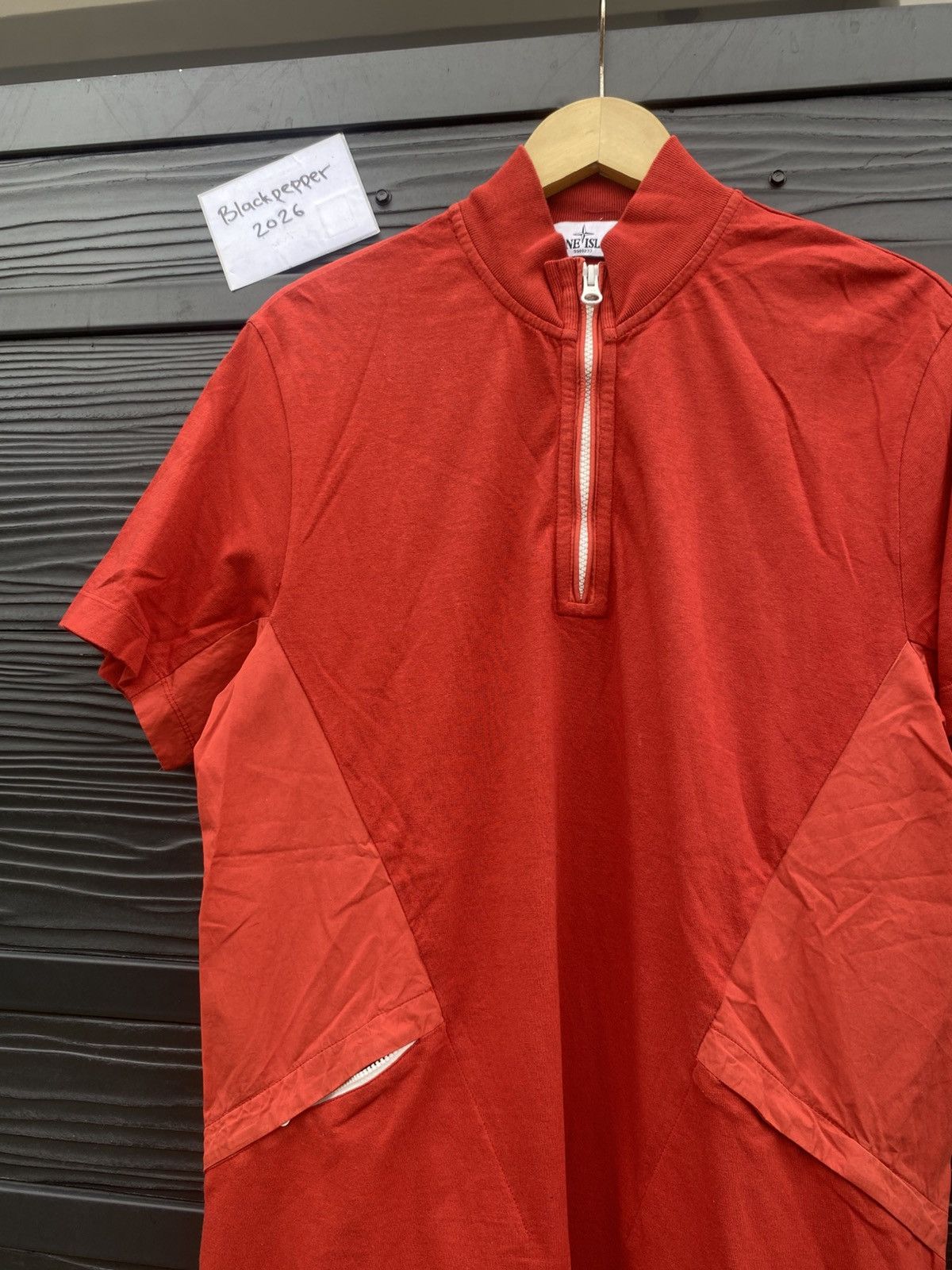 Stone Island Stone Island 2013 Double Pocket Half Zip Shirt Size US M / EU 48-50 / 2 - 2 Thumbnail