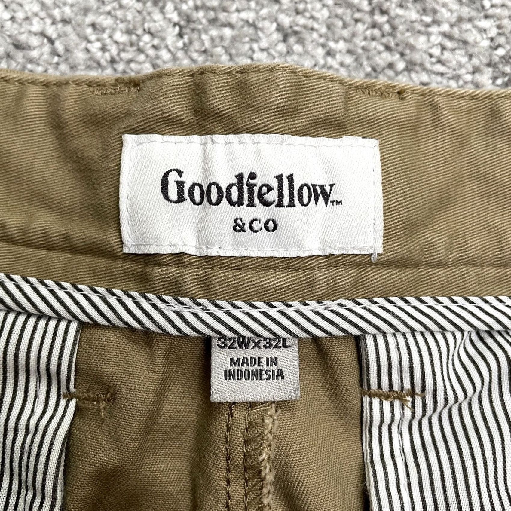 Vintage Goodfellow & Co The Every Wear Chino Pants Mens 32x32 Brown Straight Leg Stretch Size US 32 / EU 48 - 4 Thumbnail