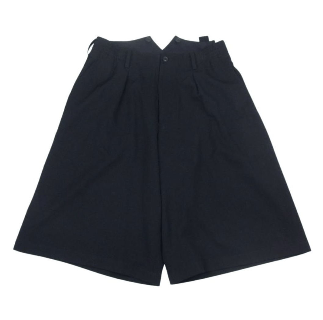 Yohji Yamamoto Yohji Yamamoto Pour Homme - W/Gabardine 1-Tuck Wide Shorts Size US 30 / EU 46 - 2 Thumbnail