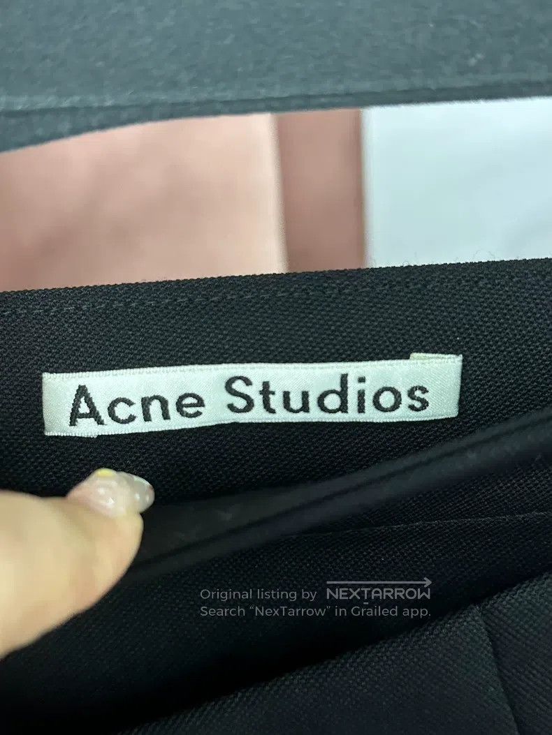 Acne Studios Acne Studios Black asymmetric button half skirt Size 42" / US 20 - 4 Thumbnail