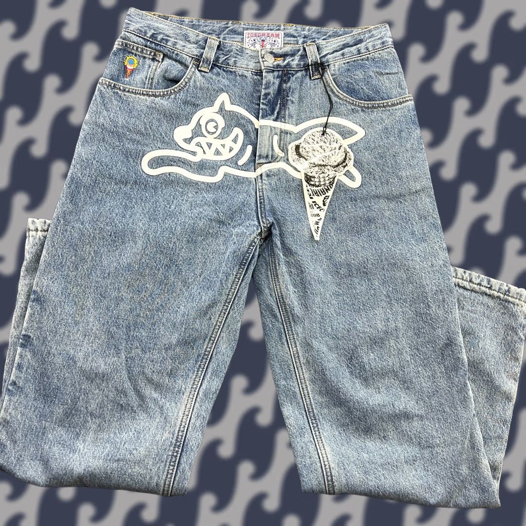 Billionaire Boys Club VINTAGE Billionaire Boys Club Jeans Mens 30 Blue ICECREAM Running Dog Size Double Scoop Size US 30 / EU 46 - 1 Thumbnail