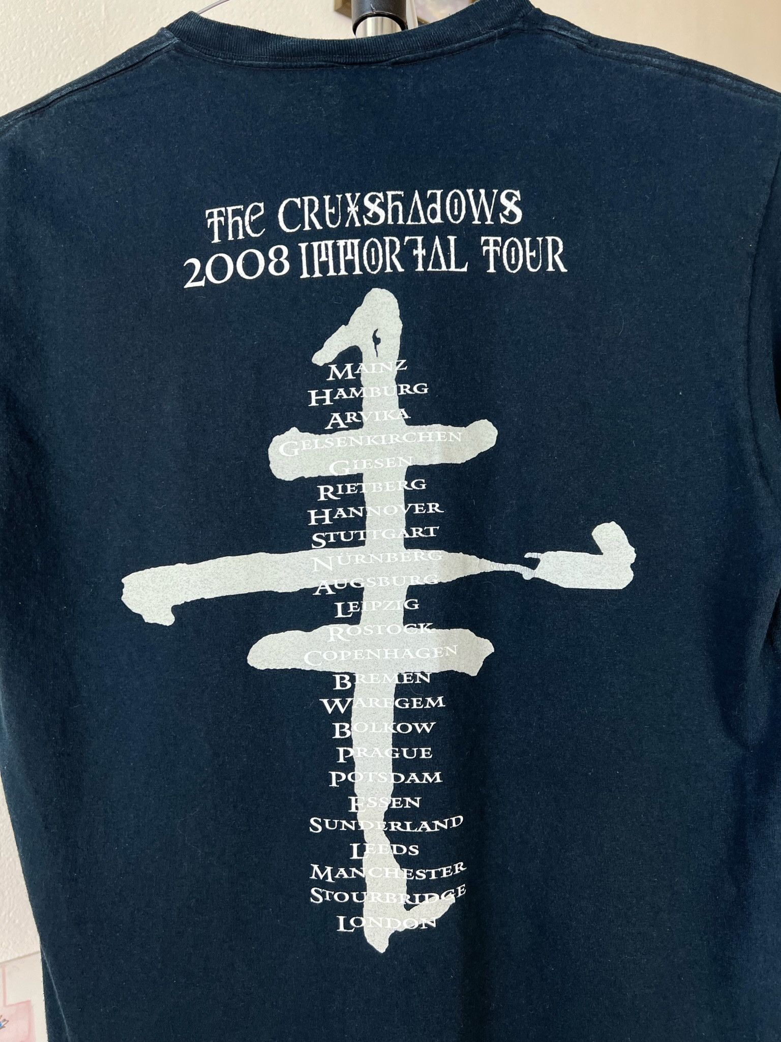 Band Tees × Vintage Vintage Ultra Rare The Cruxshadows Band Tee Alternative Rock Size US L / EU 52-54 / 3 - 5 Thumbnail