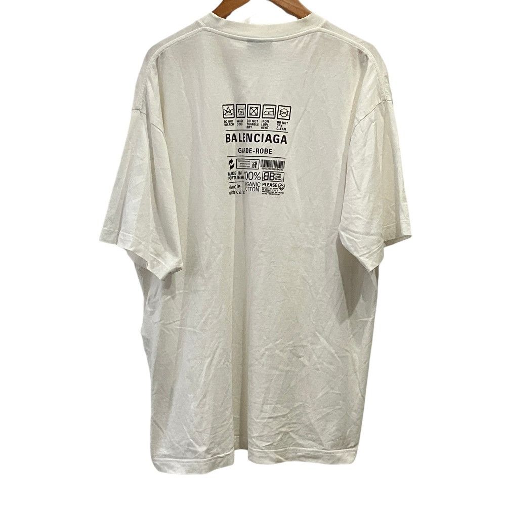 Balenciaga Balenciaga Balenciaga Care Label Print Cotton Oversized T Shirt Textile T-Shirts 724543 DUTY FREE for USA Size ONE SIZE - 1 Thumbnail