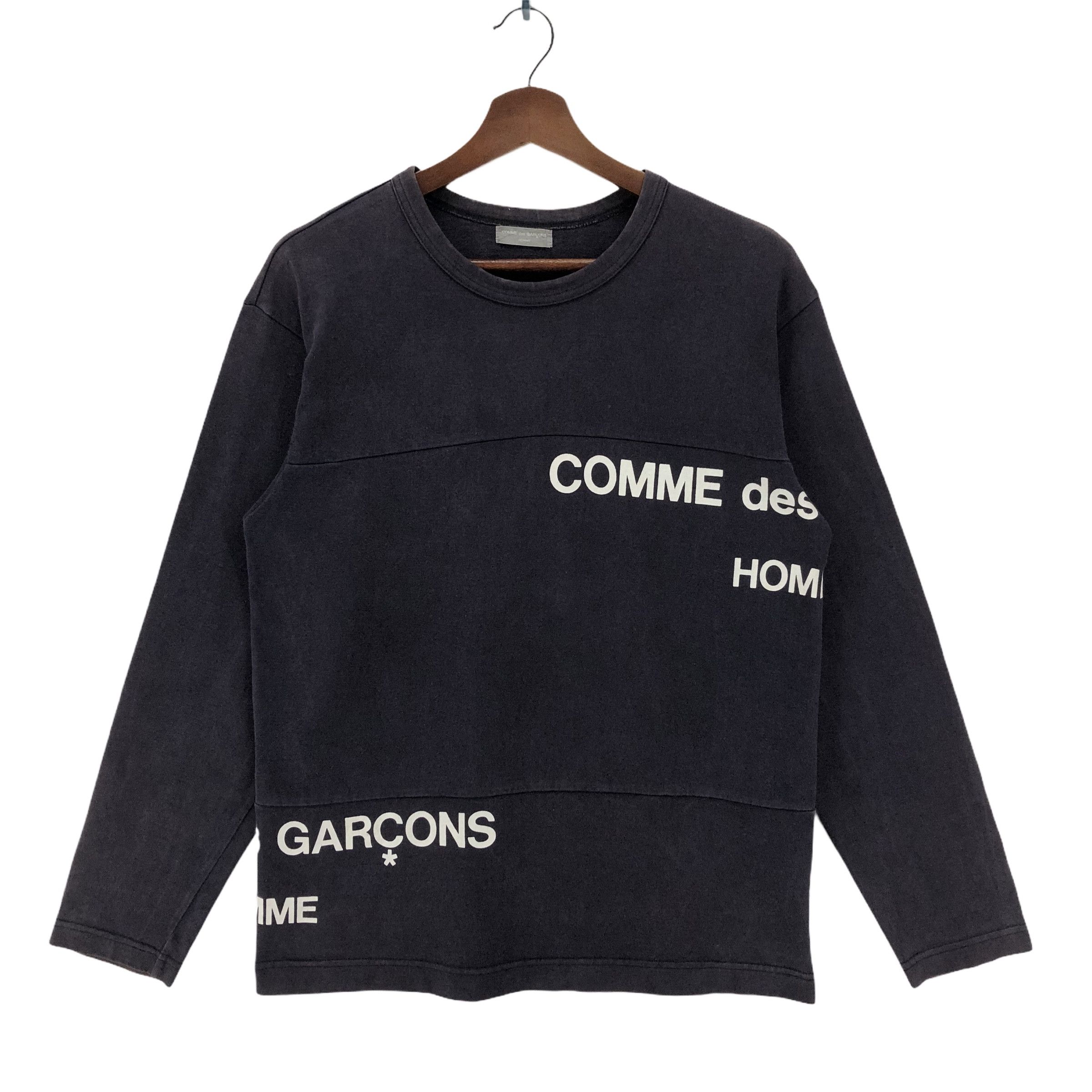 Comme des Garcons Homme Comme des Garcons Homme Black Long Sleeve T-shirt Size US S / EU 44-46 / 1 - 1 Thumbnail