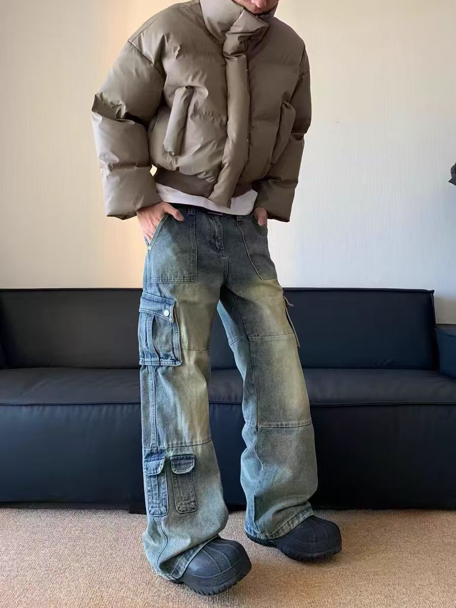 Japanese Brand × Jean Vintage Multi-Pocket Workwear Casual Jeans Size US 30 / EU 46 - 3 Thumbnail