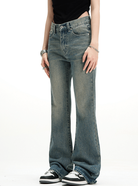 Japanese Brand × Jean American retro washed distressed mid-high waist jeans Size US 32 / EU 48 - 4 Thumbnail