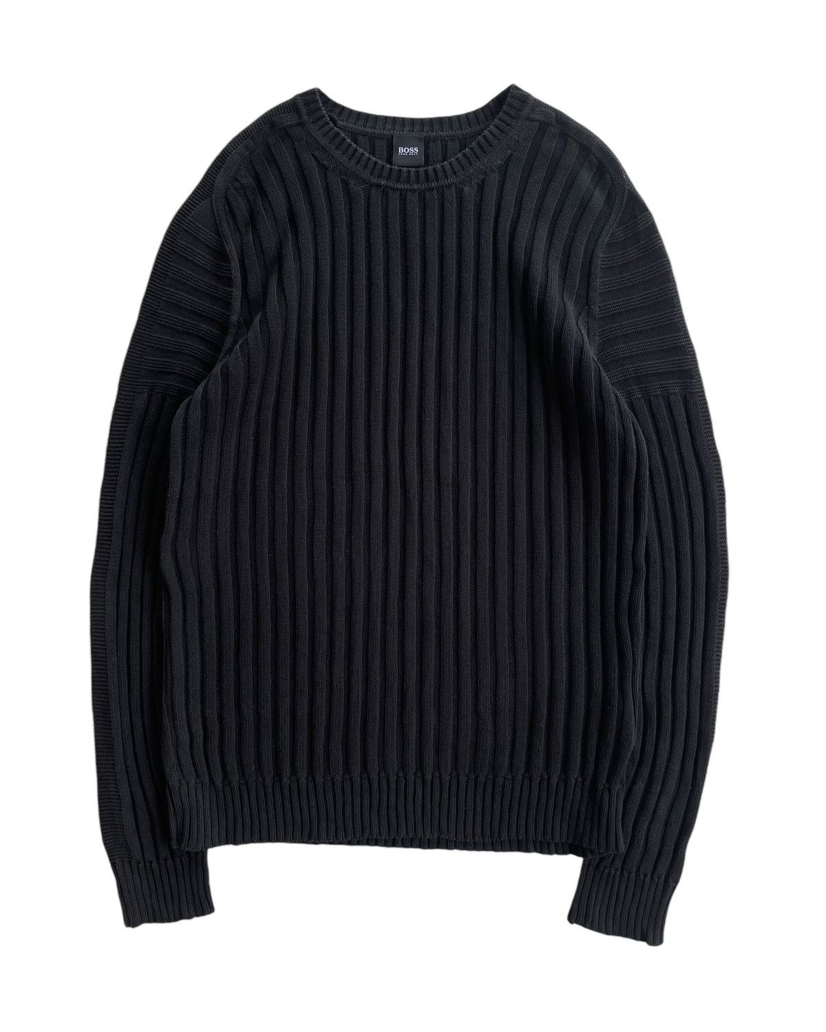 Hugo Boss Hugo Boss Ribbed Cable Knitted Sweater Size US M / EU 48-50 / 2 - 1 Thumbnail