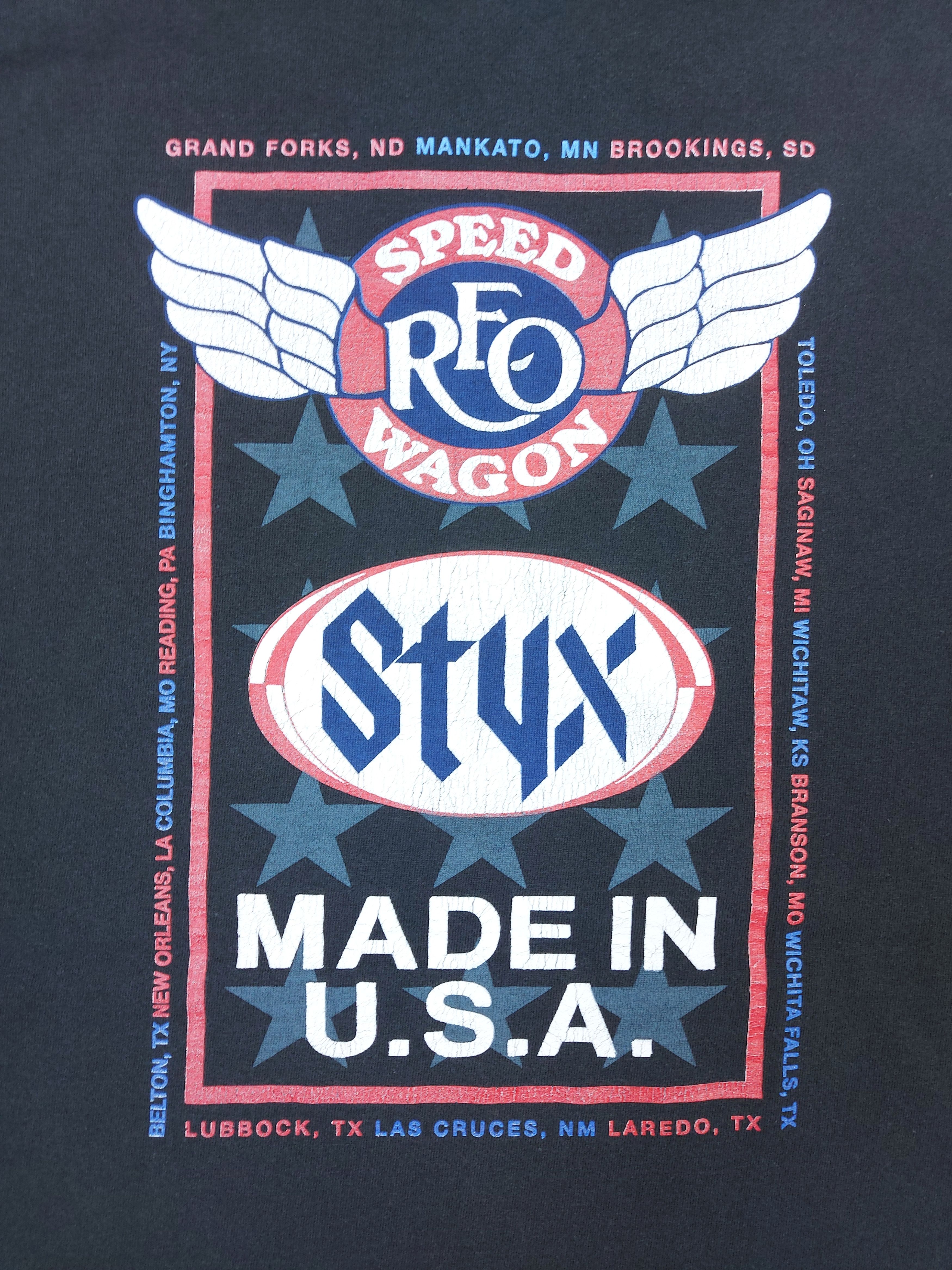 Band Tees × Vintage Vintage 2003 STYX REO Speedwagon Made In USA Tour Merch TEE Size US XL / EU 56 / 4 - 8 Thumbnail