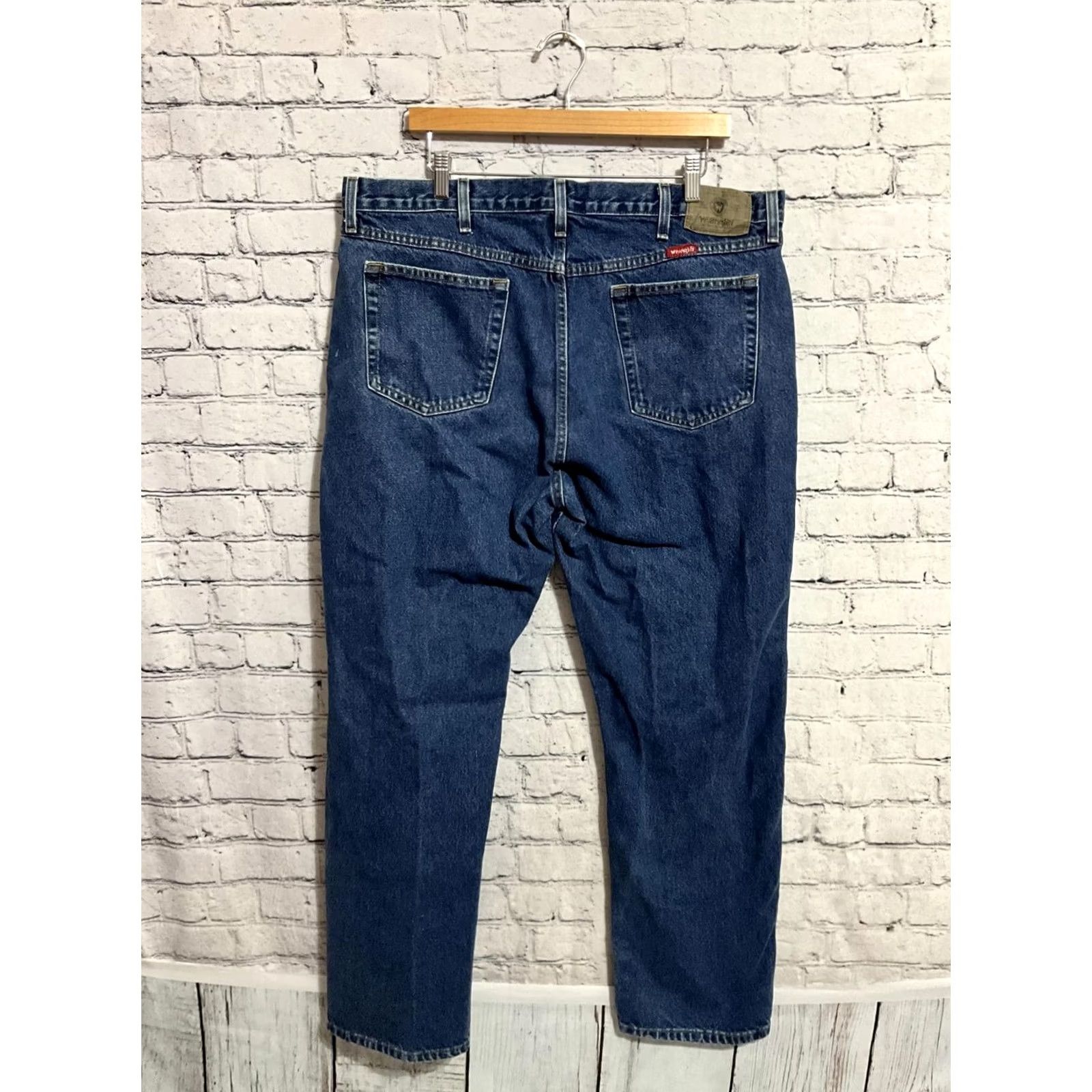 Wrangler Wrangler Jeans Mens Blue Denim 40x32 Regular Big & Tall Button Closure Cotton 5-Pocket Casual Denim Pants Size US 40 / EU 56 - 6 Thumbnail