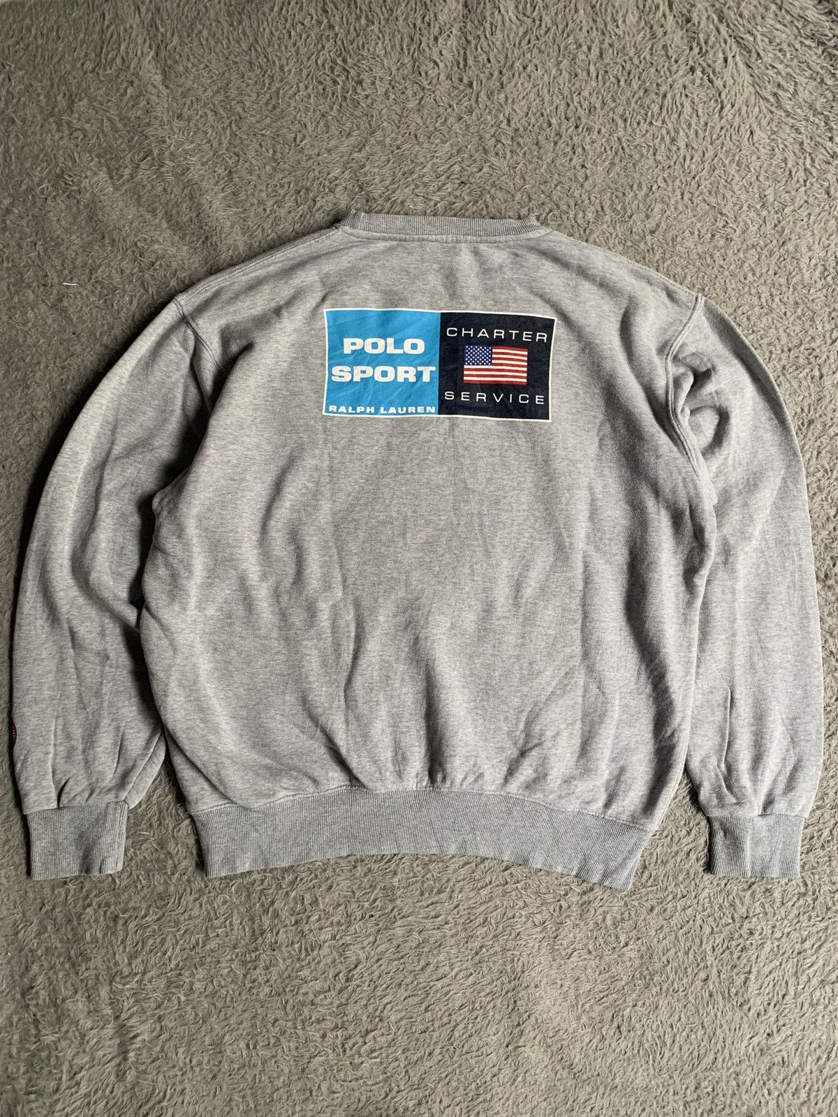 Polo Ralph Lauren Vintage Polo Sport Charter Service Crewneck Size US L / EU 52-54 / 3 - 8 Thumbnail