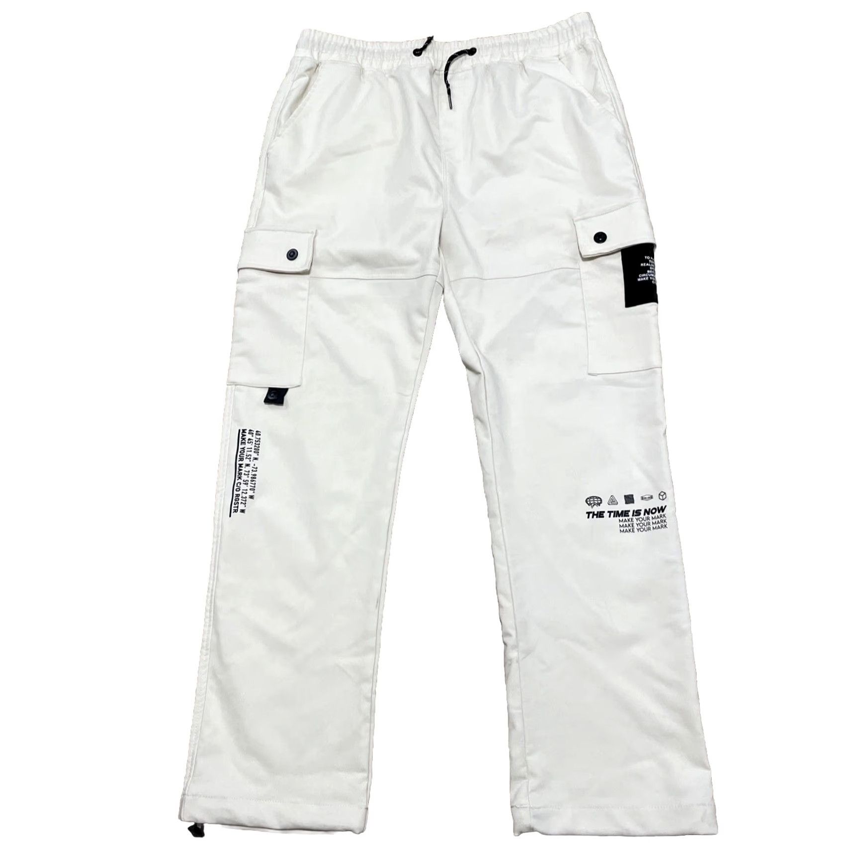 Vintage RGSTR Jogger Streetwear Pants Adult XL Lounge Sweat Pants Cream Old Money Grunge Slim Pocket Drawstring Size US 29 - 2 Thumbnail