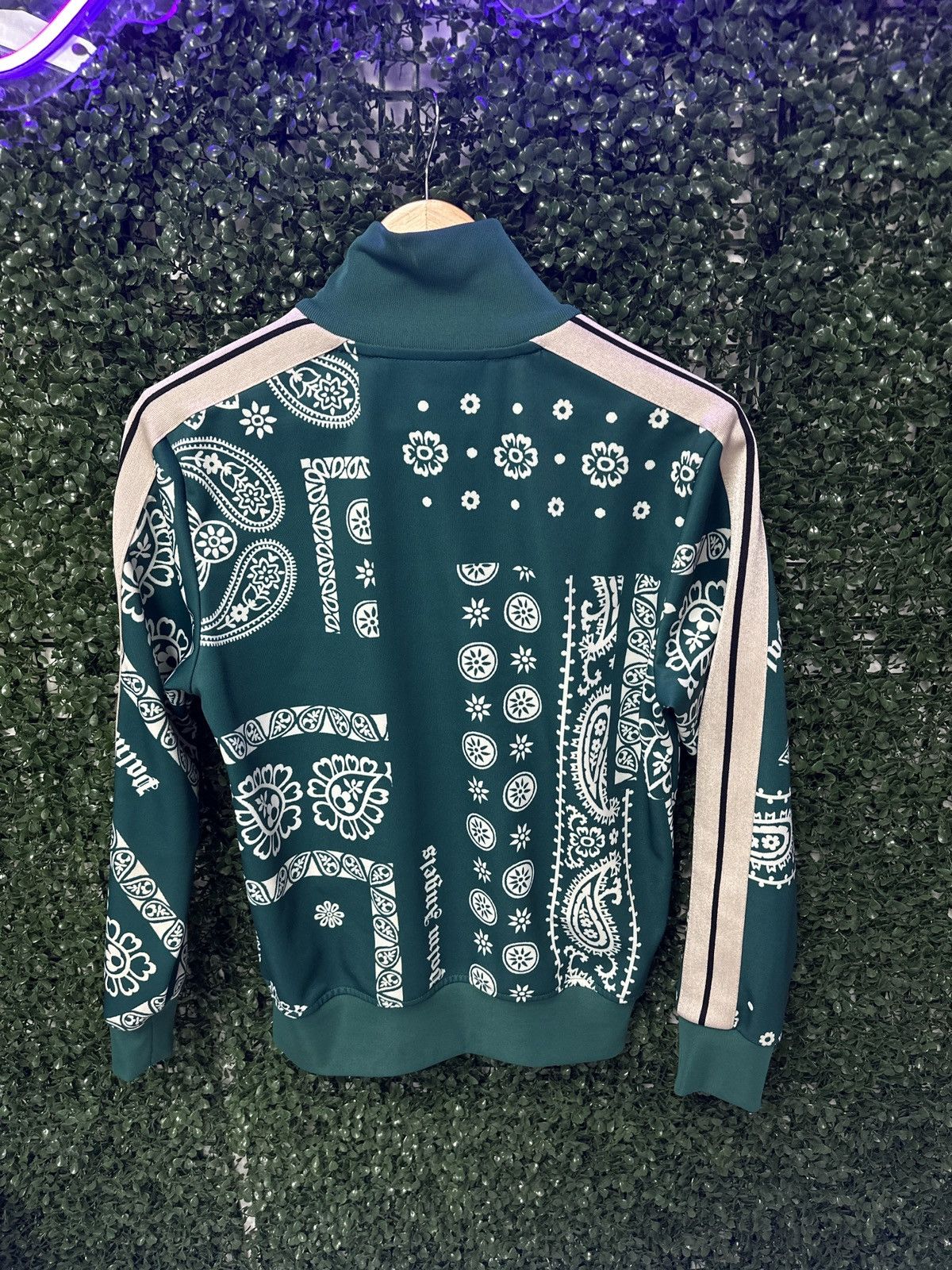 Palm Angels Palm Angels Track Jacket Green Paisley Size US S / EU 44-46 / 1 - 2 Thumbnail