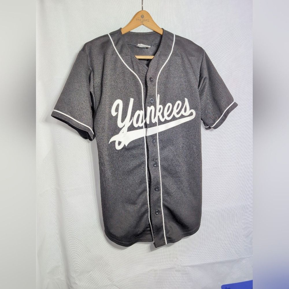 Vintage Teamwork New York Yankees Size M Black Jersey # 10 Gay True Size US M / EU 48-50 / 2 - 2 Thumbnail