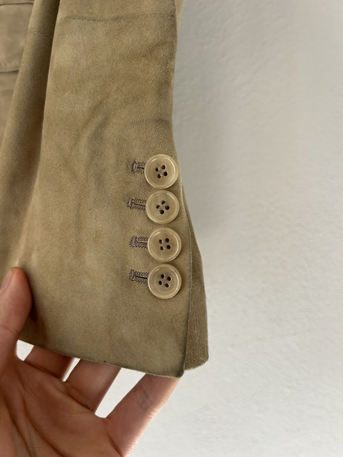 Dolce & Gabbana Dolce & Gabbana Beige Suede Blazer, Size 52 Size US L / EU 52-54 / 3 - 8 Thumbnail