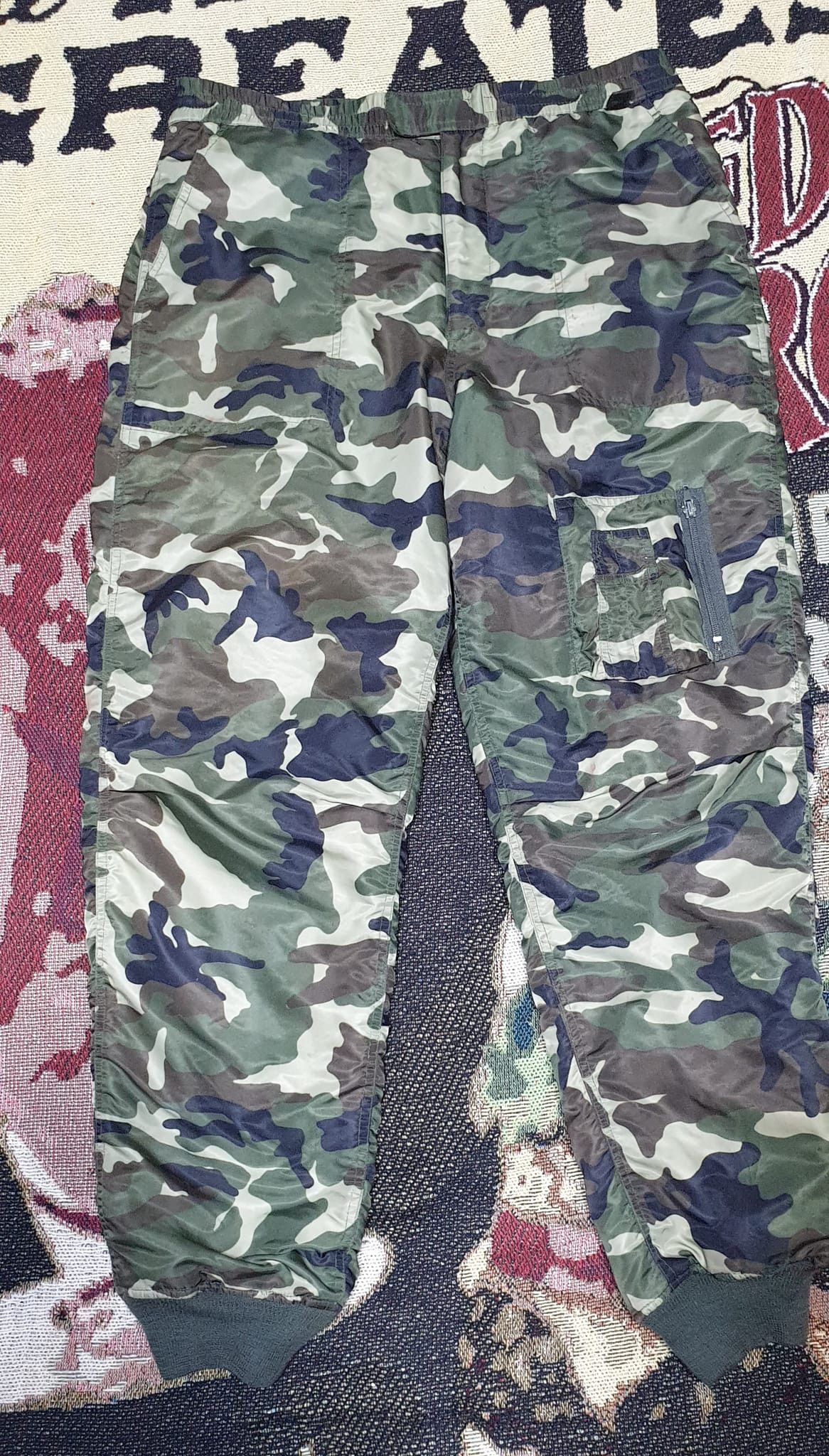 image of Parts Of Four Nylon Bomber Pants Ma-1Camo Usmc in Camouflage, Men's (Size 36)