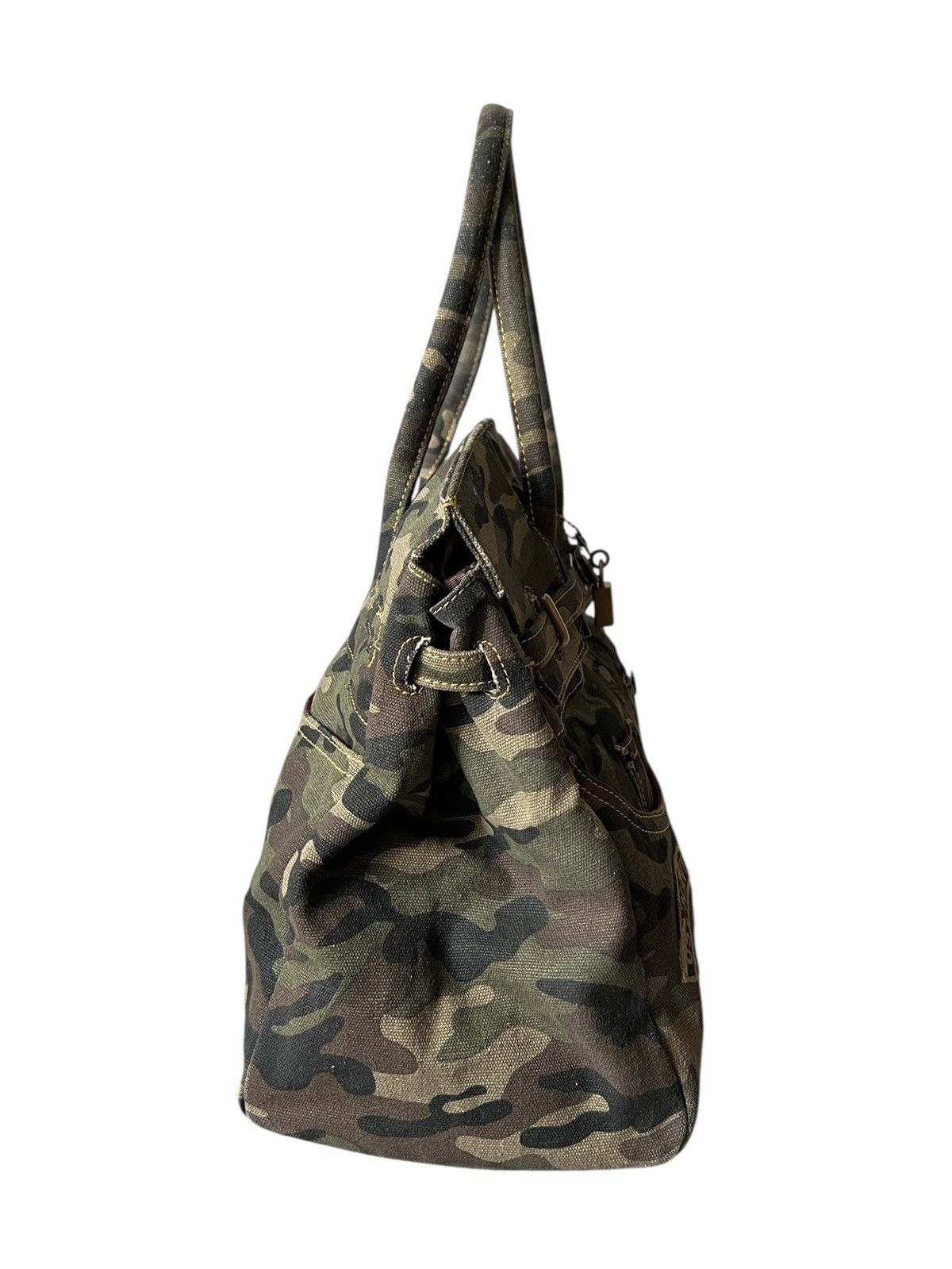 Japanese Brand 2000s Ra Iride 🇯🇵 Camouflage Birkin Bag Hermes Size ONE SIZE - 5 Thumbnail