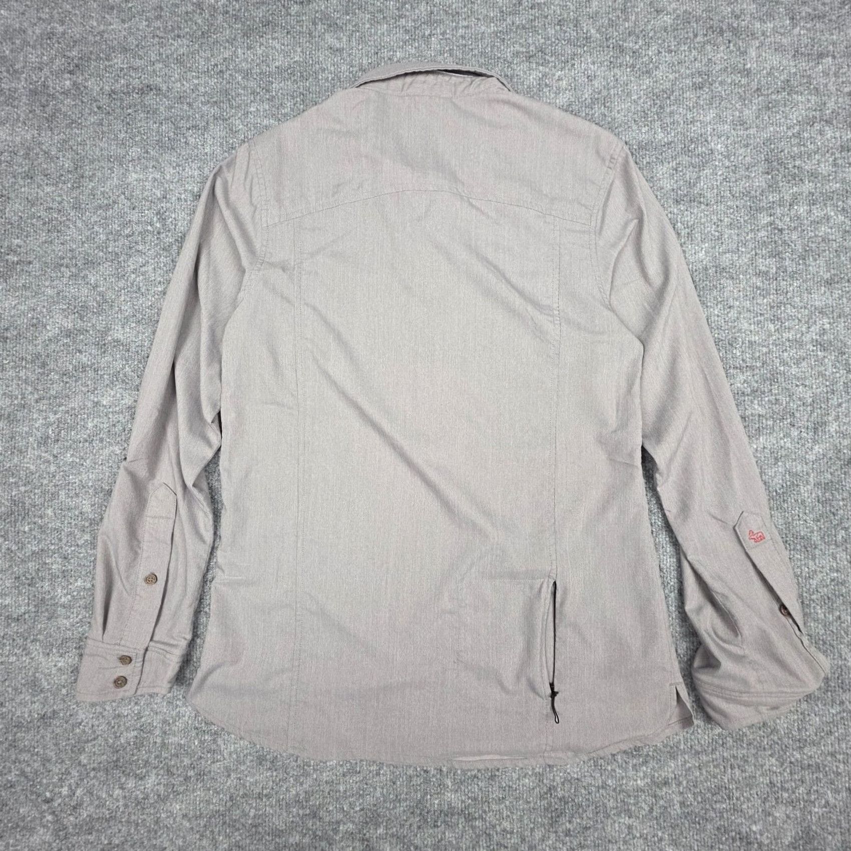 Vintage Western Rise Shirt Men's Large Gray Button Long Sleeve Pocket Nylon Blend Size US L / EU 52-54 / 3 - 2 Thumbnail