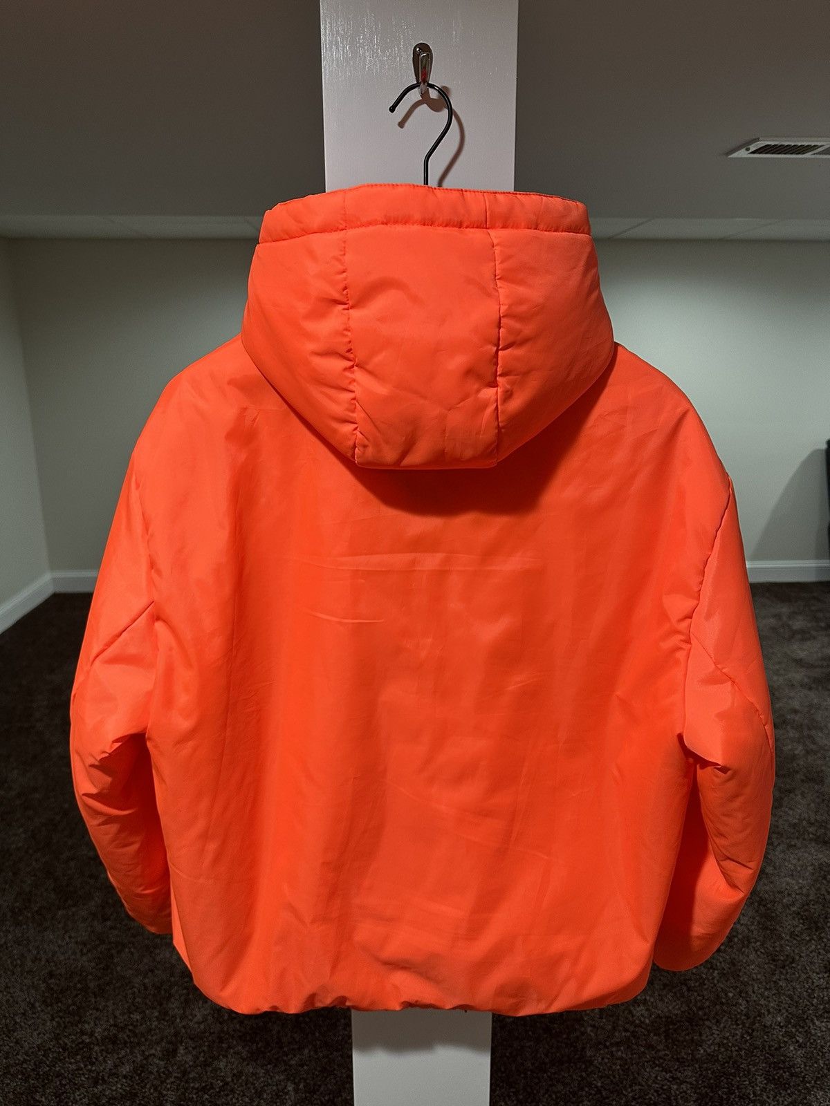 Prada Prada Linea Logo Stripe Linea Rossa 2018 Tech Orange Jacket Size US M / EU 48-50 / 2 - 2 Thumbnail