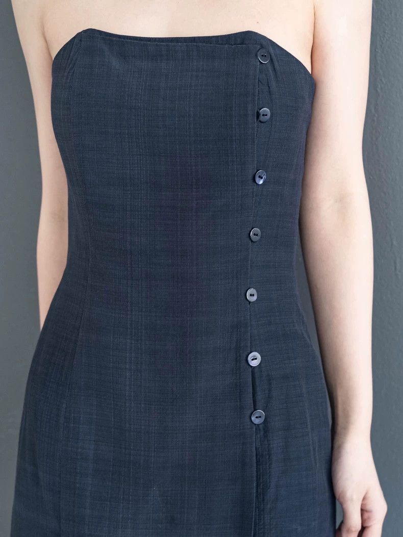 Kenzo KENZO A glossy magazine-style buttoned bodice dress Size XS / US 0-2 / IT 36-38 - 7 Thumbnail