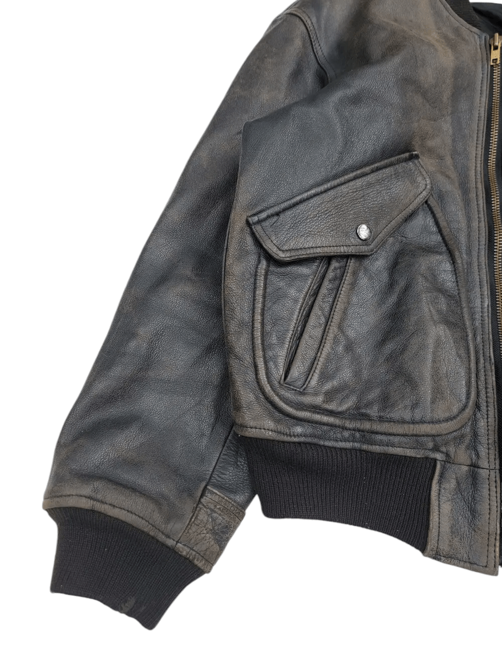 Vintage Vintage Kushitani Leather Jacket Embroided Logo Size US L / EU 52-54 / 3 - 7 Thumbnail