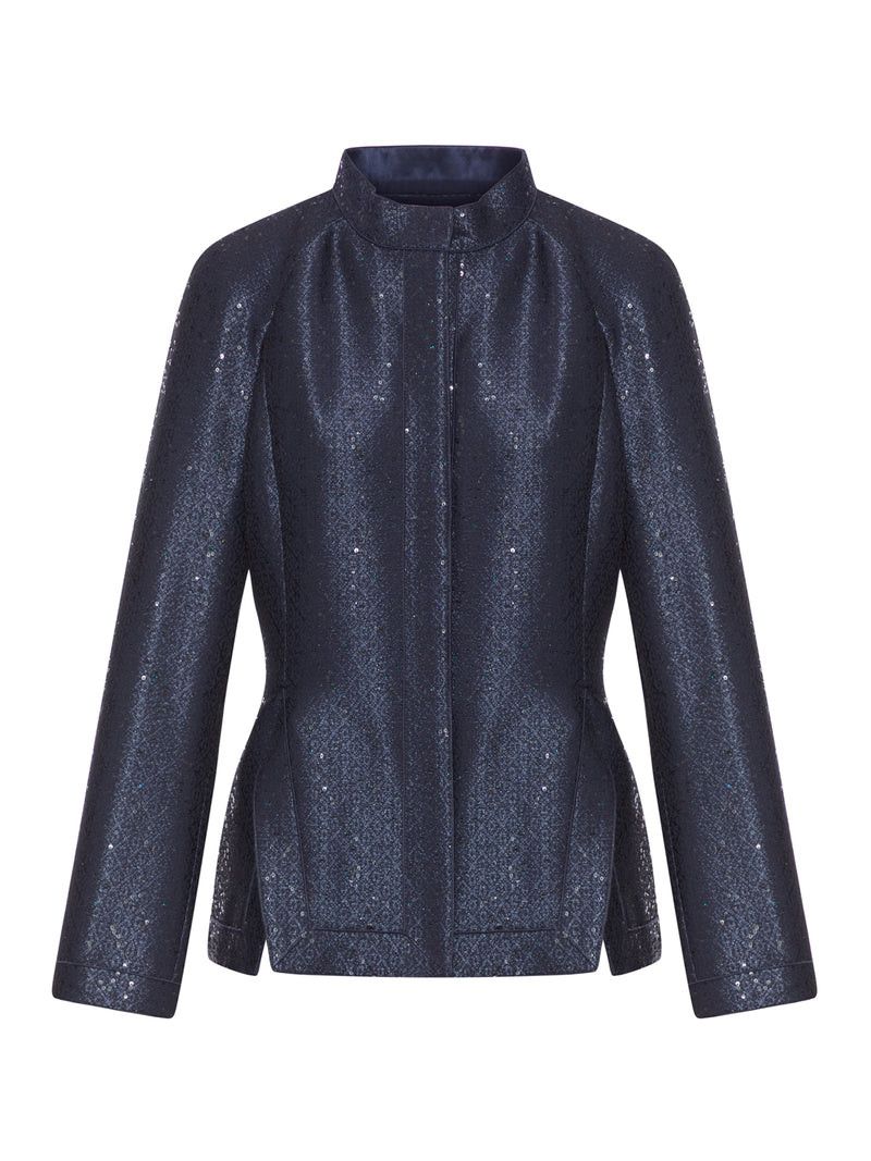 Giorgio Armani JACQUARD JACKET WITH SEQUINS Size M / US 6-8 / IT 42-44 - 1 Thumbnail