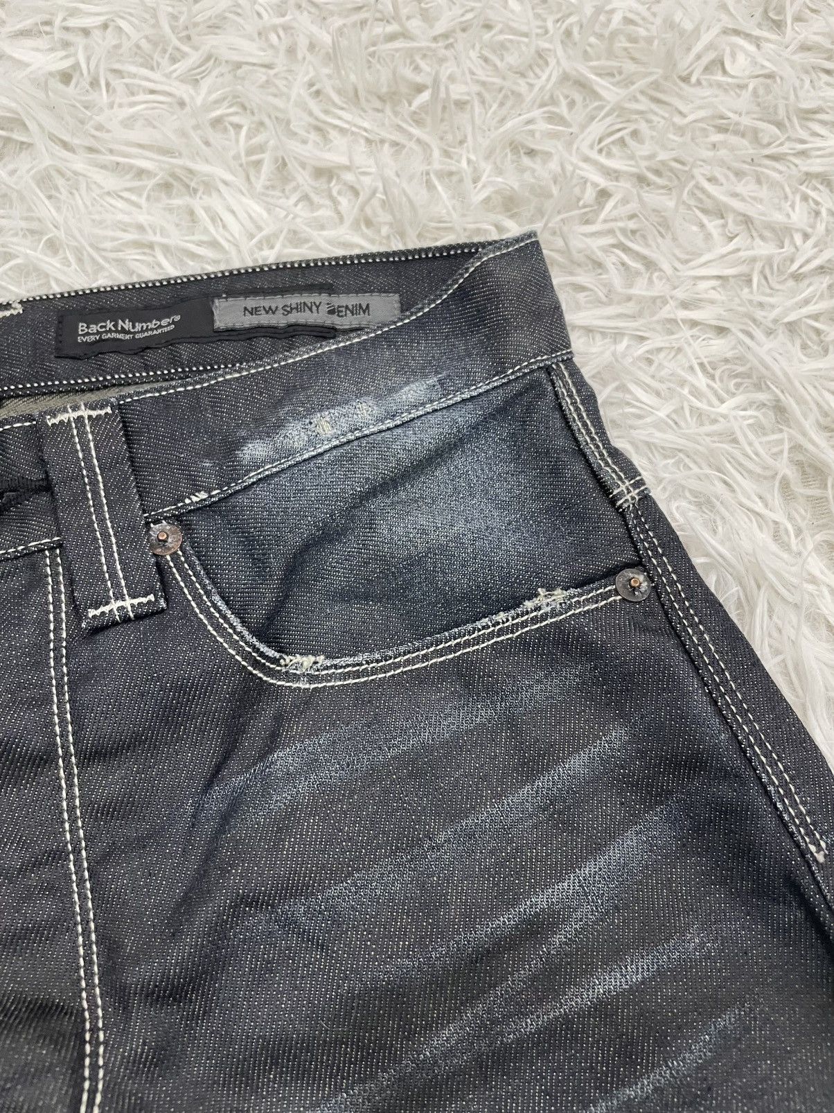 Japanese Brand Back Number RUDO Buckle Back Jeans Pant Made in Japan Size US 29 - 6 Thumbnail