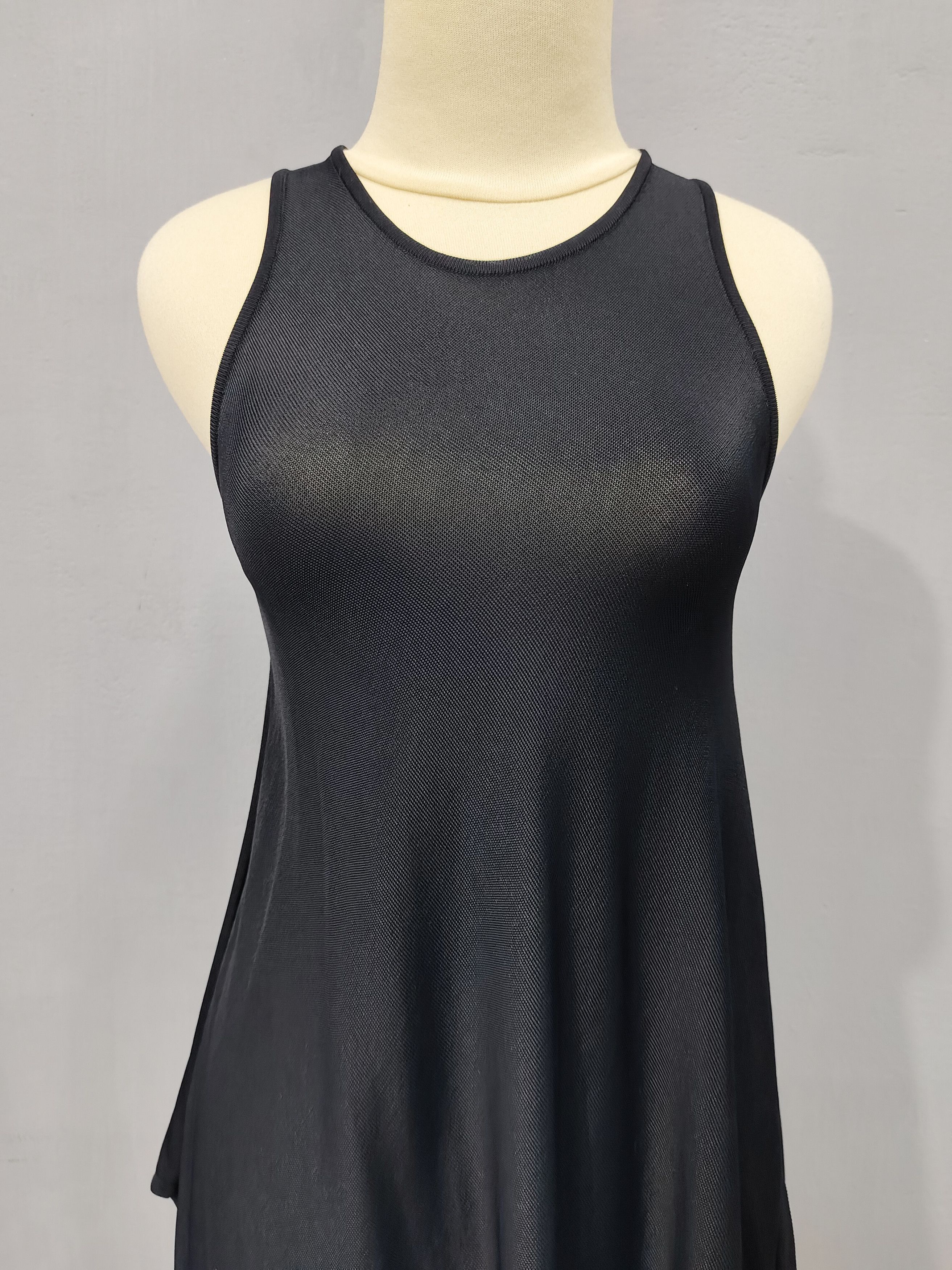 Alexander McQueen 00s Alexander McQueen- Asymmetrical Draped Gothic Mesh Dress Size S / US 4 / IT 40 - 2 Thumbnail