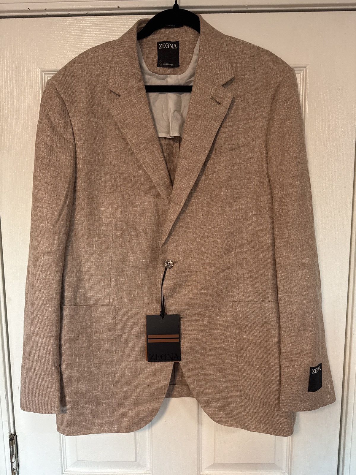 Ermenegildo Zegna Zegna Crossover Fairway linen, wool & silk blend sport coat Size 46R - 1 Thumbnail
