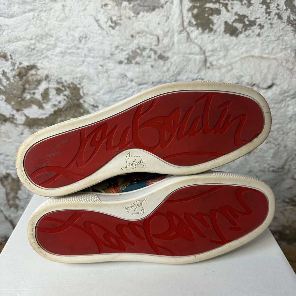 Christian Louboutin Christian Louboutin Abstract Art Low Top Sneaker
